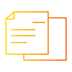 Obraz premium note gradient icon