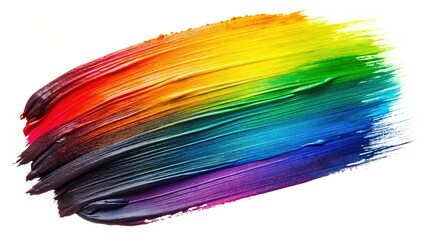 Abstract Black Brushstrokes Watercolor Art