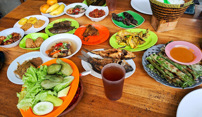 Traditional cuisine of Sundanese (Indonesia) 