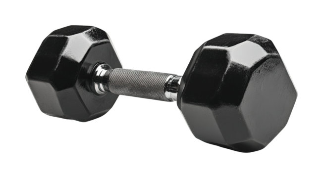 Weight lifting equipment showcases strength and endurance in a fitness routine focused on health isolated on transparent background