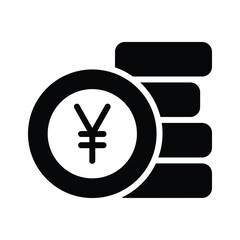 A stack of Chinese coins symbolizing wealth and prosperity.