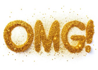 Golden Glitter OMG -  Abstract Art Explosion