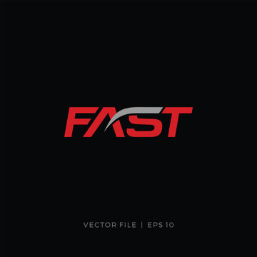 wordmark typography logotypo italic FAST logo