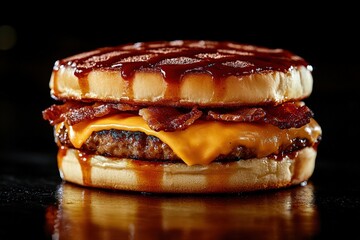 Mouthwatering BBQ Bacon Cheeseburger