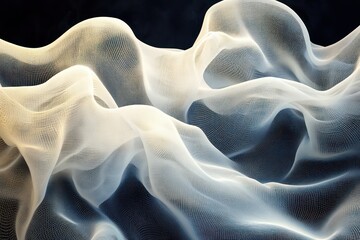 Obraz premium Curved contour lines forming a complex, tangled web, evoking a sense of entanglement and complexity.