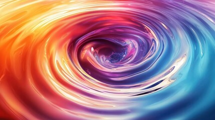 Obraz premium Abstract Vortex of Vibrant Hues: A Symphony of Color and Motion