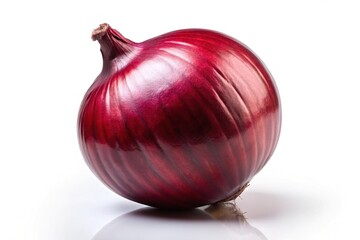 Red Onion Isolated, High-Resolution, Photorealistic