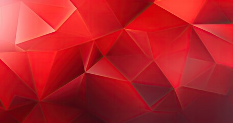 Fototapeta premium Abstract red geometric background with sharp angles and gradients.