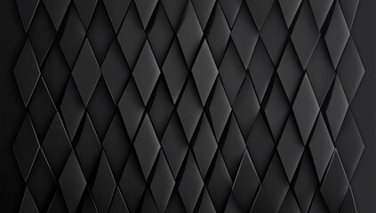 Abstract black diamond pattern background.