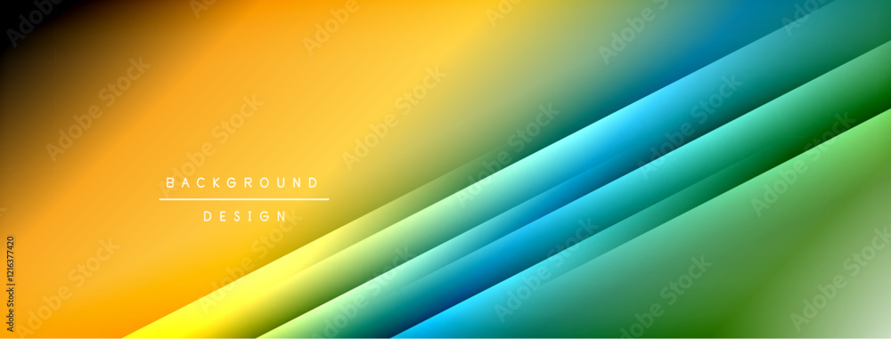 Poster Light shadow lines dynamic gradient background