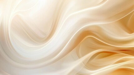 Fototapeta premium Elegant Creamy Beige Fabric Drapes: Abstract Texture Background