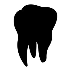 tooth icon, teeth silhouette