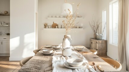 Rustic Dining Room Table Decor Ideas
