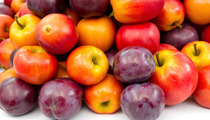 Fresh fruits and berries with vibrant colors and organic vegetables