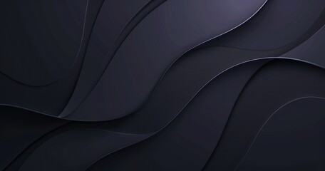 Obraz premium Abstract dark waves with smooth curves and textures for a modern design aesthetic.
