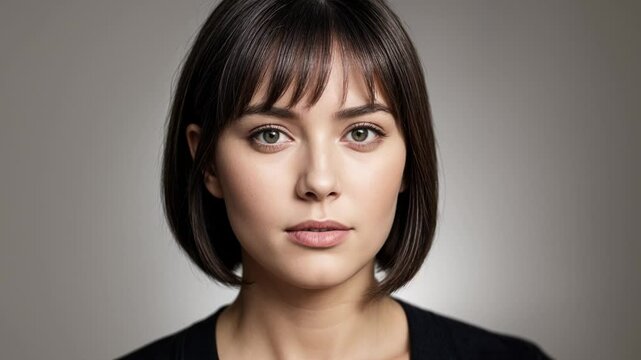 3 transitions for age comparison concept. Same face portrait young and aged. Face split of an old and young women for olding revealing. Comparing mother and daughter. 