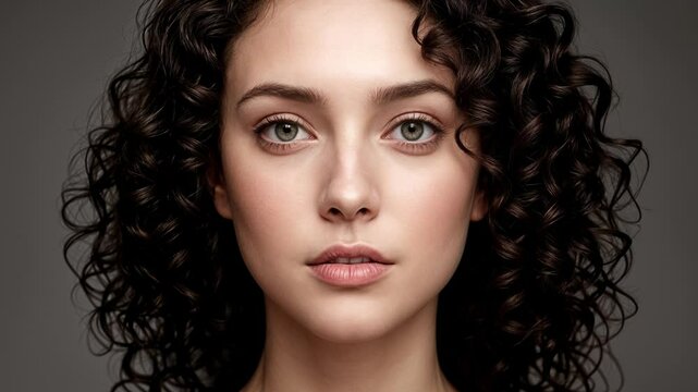 3 transitions for age comparison concept. Same face portrait young and aged. Face split of an old and young women for olding revealing. Comparing mother and daughter. 