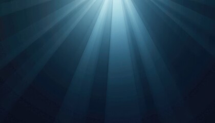 Obraz premium Mesmerizing Blue Light Source Against Dark Background: Radiant Contrast and Ethereal Rays