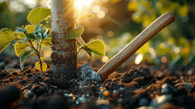 Tree and axe, can be used for gospel publications parables