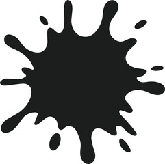 Water Splatter Vector Silhouette