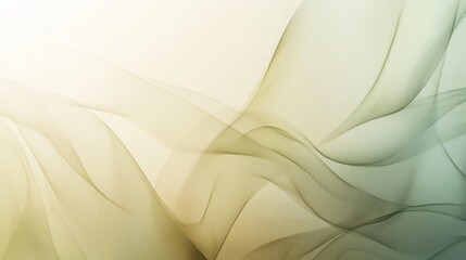 Fototapeta premium Abstract Olive Green and Beige Swirls: A Serene Digital Art