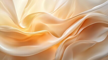 Fototapeta premium Elegant Draped Fabric in Warm Hues