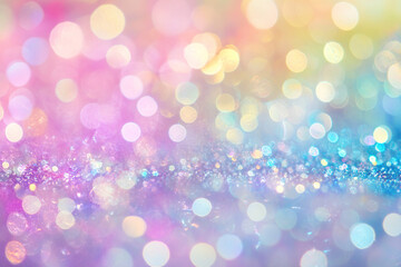 Pastel bokeh lights, blurred colors