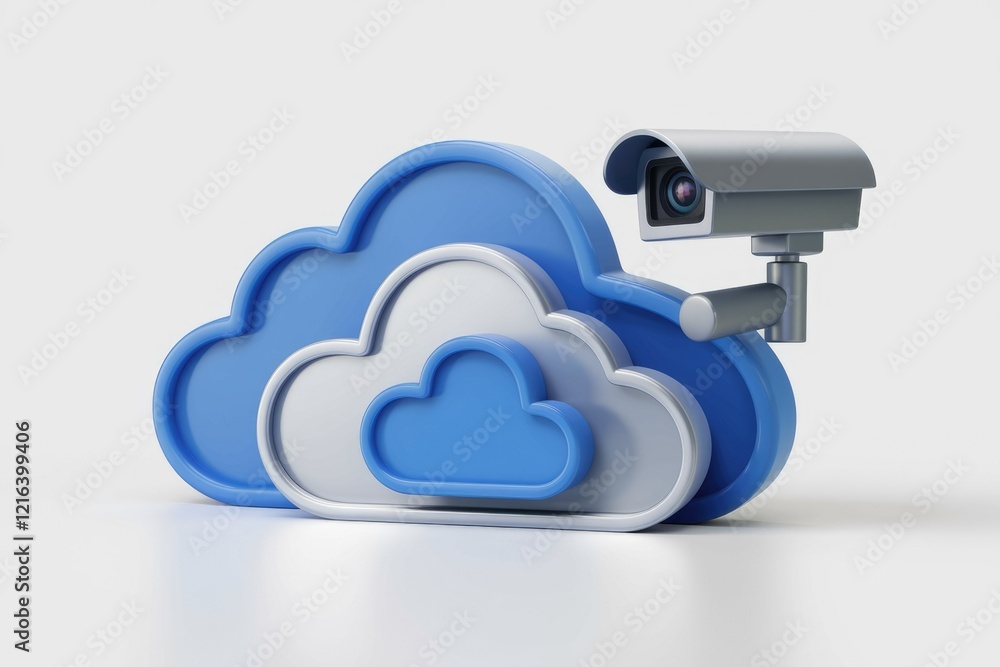 Poster cloud security camera surveillance system, protecting data in the cloud.