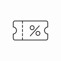 discount coupon sale icon vector sign