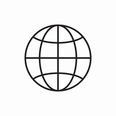 global world icon vector sign