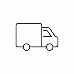delivery truck speed icon vector sign