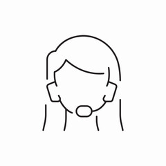 customer service support icon vector sign