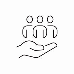 people group team icon vector sign