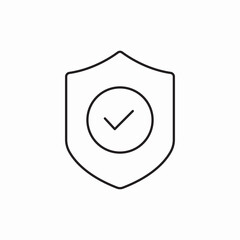 shield check protection icon vector sign