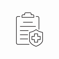 medical checklist health icon vector sign
