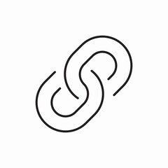 chain link connection icon vector sign