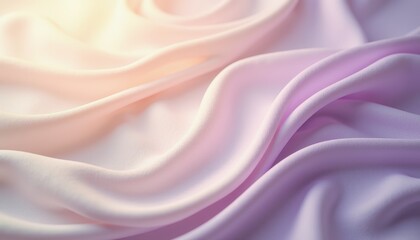 Fototapeta premium Mesmerizing Close-Up of Vibrant Purple and Pink Silk Fabric with Intricate Folds and Creases