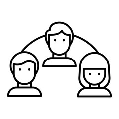 organization outline icon