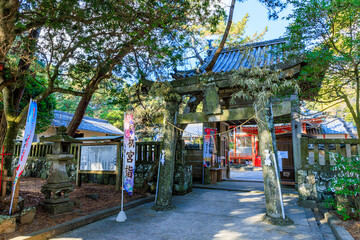 冬の八幡奈多宮　大分県杵築市　HachimanNada Shrine in winter. Ooita Pref, Kitsuki City.