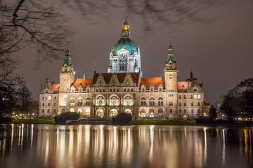 Fototapeta premium Rathaus, Hannover, Schloss, Burg, Anwesen