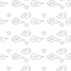 Chinese Cloud Seamless Pattern