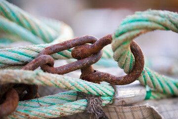 Seil im Hafen
