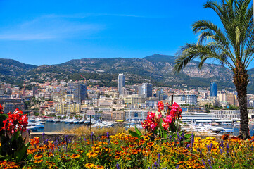 モナコのとても美しい街並み風景Beautiful cityscape of Monaco