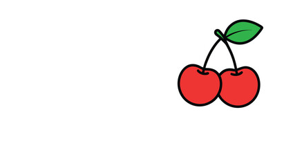 Red cherry illustration