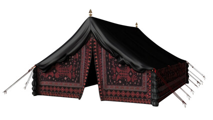 Arabian tent isolated on a white background