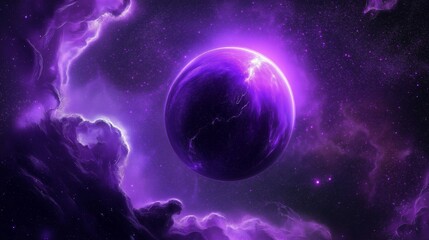 Dark Purple Abstract Galaxy Design with Flowing Wavy Lines: A Stunning Cosmic Artwork in a Striking Dark Theme. A Mesmerizing Dark Purple Galaxy-Inspired Abstract Design with Elegant Wavy Lines