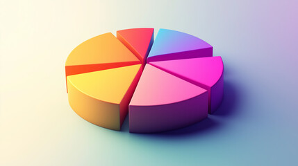 Obraz premium 3d pie chart