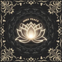 Obraz premium Glowing Lotus with 