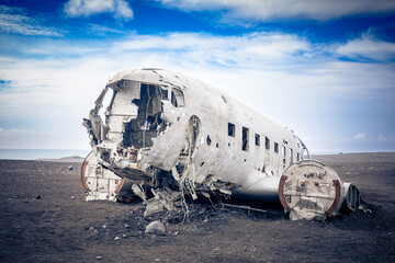 Abgestürztes Flugzeug