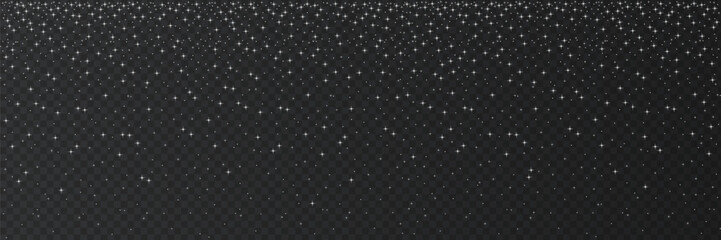 Stars in night sky, universe starry pattern.